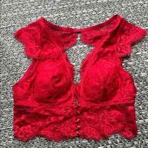 La Senza | Red Lace Bra Top